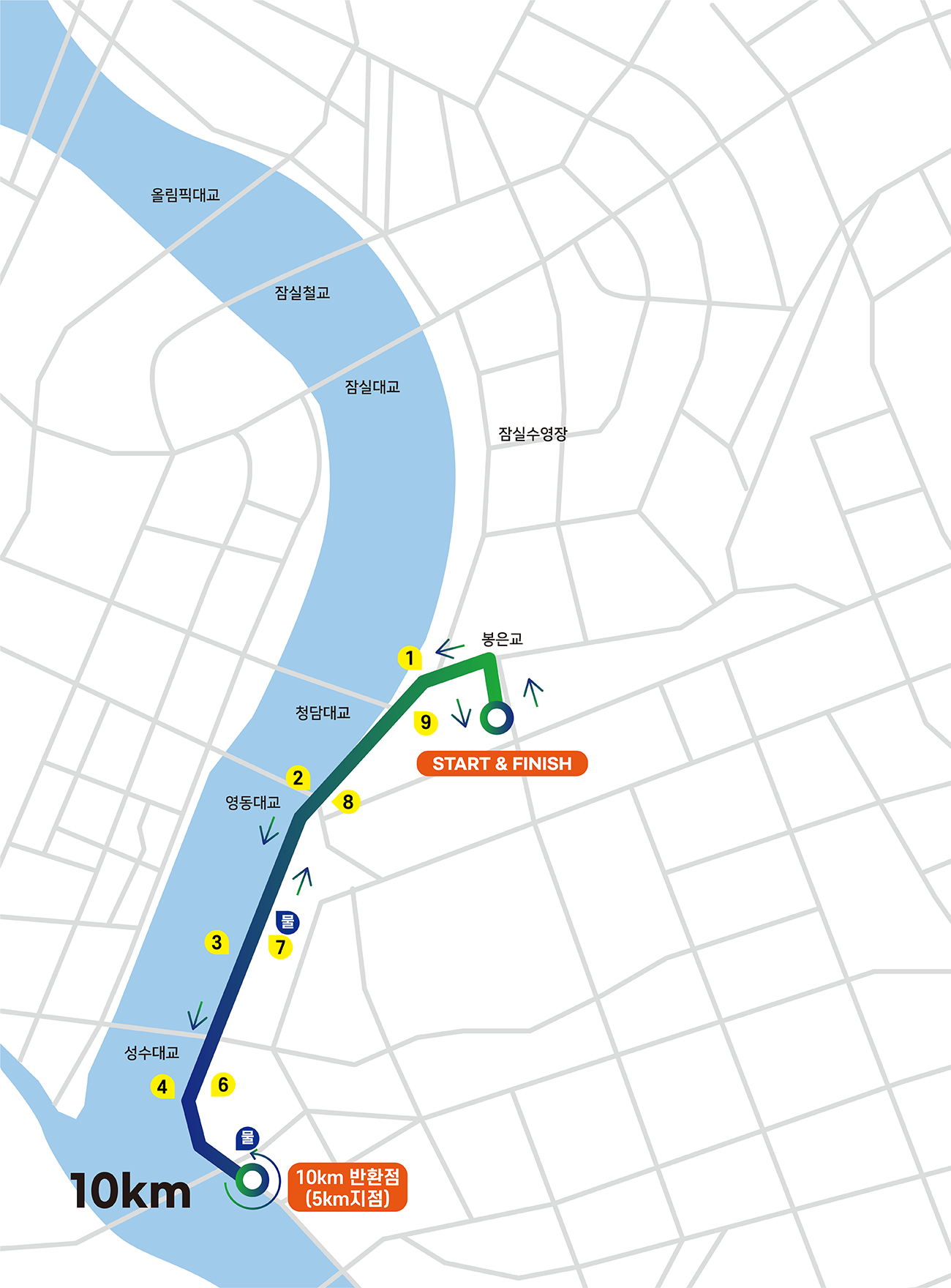10km코스 코스도 이미지